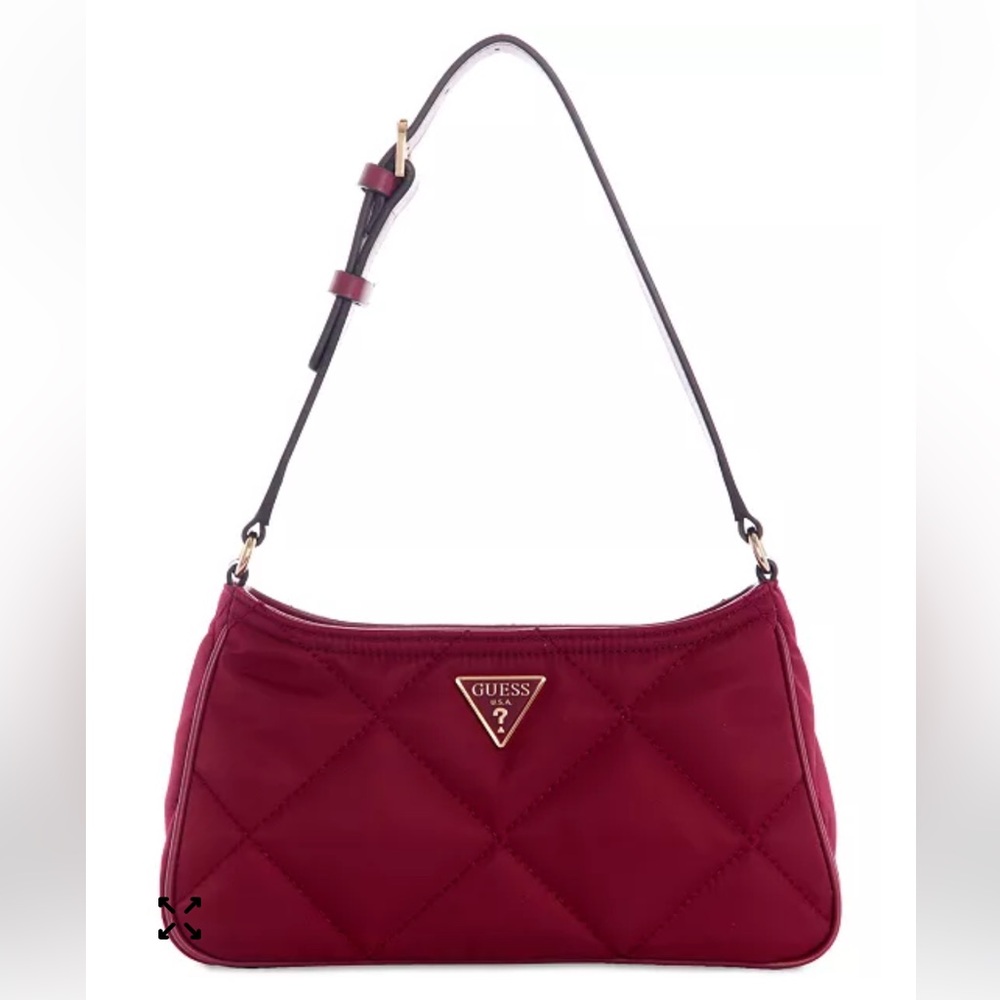 GUESS Little Bay Merlot Quilted Shoulder Bag!NWT